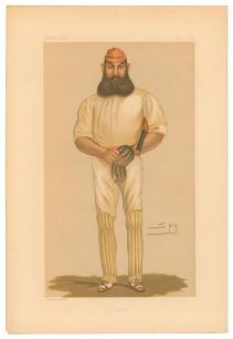 ‘The Cricketers of Vanity Fair’. Excellent complete collection of sixty six original colour chromolithographs of cricketers, as listed by John Arlott in ‘The Cricketer’, August 1953 and J.W. Goldman’s additional list published in ‘The Cricketer’ in Septem