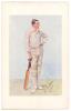Reginald Herbert Spooner. Lancashire & England 1899-1921. Signed Vanity Fair colour chromolithograph of Spooner. &lsquo;Reggie&rsquo;. July 18th 1906 by SPY. Very nicely signed by Spooner in black ink to lower right hand side of the image. The print laid down to boar
