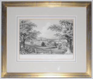 ‘View of the Village of Hambledon, Hants’. Lithograph of a view of the village and its church from a neighbouring hillside. Produced by W.L. Walton 1854 from a drawing by Mrs William Crofton. Printed by Day & Son and published by Ackermann & Co of the Str