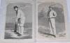 Cricket engravings 1863-1896. A good selection of eleven original full page extracts, the majority from ‘The Illustrated Sporting News’. Includes five full pages dated 1863-1866, each featuring an engraving of a notable cricketer. Players depicted are ‘Ta - 2