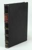 Wisden Cricketers Almanack 1877. 14th edition. Handsomely bound in full black leather, lacking original paper wrappers, with raised bands and title and date in gilt to spine. Handwritten inscription to the back of the title page ‘To Mr William McCanlis, w - 2