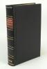 Wisden Cricketers’ Almanack 1886. 23rd edition. Handsomely bound in full black leather, with original front paper wrapper, with raised bands and title and date in gilt to spine. Slight soiling to front wrapper otherwise in good/very good condition. Handwr - 2