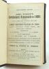 Wisden Cricketers’ Almanack 1905 and 1906. 42nd & 43rd editions. Both editions handsomely bound in full black leather, lacking original paper wrappers, raised bands and title and date in gilt to spines, red speckled page edges. Both lacking advertising pa