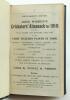 Wisden Cricketers’ Almanack 1909 and 1910. 46th & 47th editions. Both editions handsomely bound in full black leather, lacking original paper wrappers, raised bands and title and date in gilt to spines, red speckled page edges. Both editions lacking adver - 2