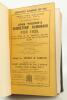 Wisden Cricketers’ Almanack 1925. 62nd edition. Handsomely bound in full black leather, with original paper wrappers, raised bands and title and date in gilt to spine. Very good condition. Handwritten name of ownership and date ‘1965’ to the front end pap