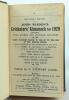 Wisden Cricketers’ Almanack 1929, 1930 and 1931. 66th, 67th & 68th editions. All three handsomely bound in full black leather, lacking original paper wrappers, raised bands and title and date in gilt to spine. The first two editions lacking advertising p