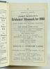 Wisden Cricketers’ Almanack 1932, 1933 and 1934. 69th, 70th & 71st editions. All three handsomely bound in full black leather, lacking original paper wrappers, raised bands and title and date in gilt to spine. All three editions are complete and in good/ - 2