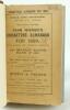 Wisden Cricketers’ Almanack 1899. 36th edition. Bound in quarter leather binding, with original paper wrappers, gilt titles to spine. Minor wear to the wrappers, handwritten name of ownership to the top border of the front wrapper, some wear and very slig