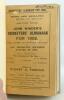 Wisden Cricketers’ Almanack 1906. 43rd edition. Bound in quarter leather binding, with original paper wrappers, gilt titles to spine. Very minor wear to the wrappers, handwritten name of ownership to the top border of the front wrapper otherwise in good/v