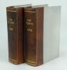 Wisden Cricketers’ Almanack 1913 and 1914. 50th & 51st editions. Both editions bound in quarter leather binding, the 1914 edition with original paper wrappers, gilt titles to spine. The 1913 edition lacking wrappers, the last advertising page is bound in - 3