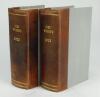 Wisden Cricketers’ Almanack 1922 and 1923. 59th & 60th editions. Both editions bound in quarter leather binding, with original paper wrappers, the 1922 edition lacking rear wrapper, gilt titles to spine. Both editions with handwritten name and address of - 3