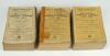 Wisden Cricketers’ Almanack 1924, 1925 and 1926. 61st, 62nd & 63rd editions. Original wrappers. All three editions with some breaking to the page block to a greater or lesser extent. The 1924 edition with faded, worn and stained/soiled wrappers, heavy los