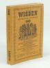 Wisden Cricketers’ Almanack 1942. 79th edition. Original limp cloth covers. Only 4100 paper copies printed in this war year. Good/very good condition. Rare war-time edition