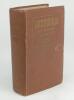 Wisden Cricketers’ Almanack 1938. 75th edition. Original hardback. Wear to boards, dulled gilt titles to front board and spine paper, internally good condition