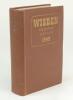 Wisden Cricketers’ Almanack 1940. 77th edition. Original hardback. Limited number of copies printed in this war year, some slight dulling to the gilt titles on the spine paper, some wear to the front internal hinge otherwise in good/very good condition. A