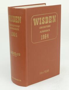 Wisden Cricketers’ Almanack 1964. Original hardback. Very good condition