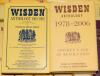 Wisden Anthology 1978-2006. Leather bound limited edition no. 206/300, gilt to all page edges in slipcase. Signed to title page by the editor, Stephen Moss, and former editors of Wisden, Matthew Engel, Tim De Lisle and Graeme Wright. Sold with Wisden Cric - 2