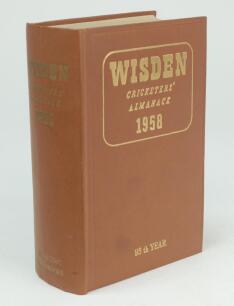 Wisden Cricketers’ Almanack 1958. Original hardback. Good/very good condition