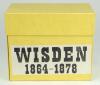 Wisden Cricketers’ Almanack 1864-1878. Fifteen facsimile editions, with pink wrappers, second facsimile edition printed by Lowe & Brydone Ltd, London 1974. Limited edition. Good condition. In original yellow box with title to side. Good condition - 2