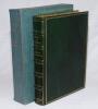 ‘Lord’s and the M.C.C.’. Lord Harris & F.S. Ashley-Cooper. London 1914. Beautifully bound in full green leather by Bayntun-Riviere of Bath with decorative gilts and raised bands to spine, gilt to all page edges, marbled endpapers with gilt dentelle decora