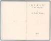 ‘”Nyren”. A Short Bibliography’. G. Neville Weston. Printed for the author by W.H. Smith & Son Ltd, The Arden Press, London 1933. 28pp plus Appendix. Bound in green cloth with gilt title to front board. Limited edition of only 20 copies produced, this bei - 2