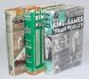 &lsquo;The King of Games&rsquo;. Frank Woolley. London 1936. Nicely signed in ink by Woolley to half title page. Sold with &lsquo;My Cricket Reminiscences&rsquo;. Maurice Tate. London 1934 and A Cricket Pro&rsquo;s Lot&rsquo;. Fred Root. London 1937. All three with reasonable dustwrappers. 