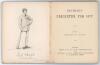 ‘Feltham’s Cricketer for 1877’. Edited by George H. West. Virtue & Co., London 1877. First year of issue. Original green boards with titles in gilt to front board. Frontispiece engraving of Richard Daft. Green oval label for ‘T.Kidd, Hosier, Glover, Shirt - 2