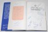 ‘A Who’s Who of Lancashire County Cricket Club 1865-1990’. Robert Brooke & David Goodyear. Breedon Books, Derby 1991. Hardback with dustwrapper. Profusely signed with over two hundred and twenty signatures to the pages, inside covers, endpapers, title pag - 2