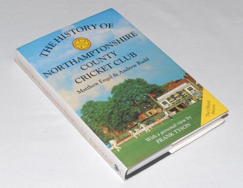 ‘The History of Northamptonshire County Cricket Club’. Matthew Engel & Andrew Radd. Christopher Helm, London 1993. Hardback with dustwrapper. Profusely signed with approx. two hundred signatures to the pages, inside covers, endpapers, title pages and thro