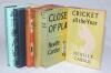 Neville Cardus. Six hardback titles, five of which with good dustwrappers. Titles by Cardus are ‘Cricket All The Year’ London 1952, two copies, one very nicely signed to the title page by Cardus. ‘Second Innings’ London 1950, ‘Close of Play’ London 1956, 