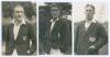 Gloucestershire C.C.C. signed player postcards c.1930. Three mono real photograph postcards of Gloucestershire players, each depicted three quarter length wearing cricket attire and blazers, signed in ink to the image by the featured player. Players are B