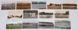 Sussex cricket grounds 1920s-1990s. A good selection of thirty eight mono and colour postcards and the odd colour photograph depicting Sussex County and club grounds including Brighton, Hove, Hastings, Arundel Castle, Saffrons Eastbourne, Priory Park Chic