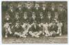 Australia tour to England 1926. Mono real photograph postcard of the Australian touring party seated and standing in rows in caps, blazers and cricket attire. Signed in ink to the photograph by all seventeen members of the touring party. Signatures includ