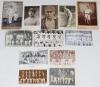 Team and player postcards 1900s-1950s. Three mono/ sepia real photograph postcards of County and Test teams, Middlesex 1903, Yorkshire 1933, and the England team v South Africa at Trent Bridge 1955 (printed signatures to verso), and two printed team postc