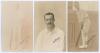 ‘Europeans’ player postcards 1915. Three original sepia real photograph postcards of members of the Europeans cricket team playing in India in 1915. Each postcard nicely signed in black ink to the image by the featured player. Postcards are Kenneth Edward