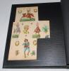 ‘Victoriana’. Green album comprising a lovely collection of approx. seventy late Victorian colour chromolitho cut out scraps, Christmas, birthday and Valentine’s cards and advertising cards, of which fifty eight feature cricketers young and old, also rugb - 8