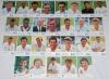 England signed Cornhill Insurance Test Series Cards. Eighty eight cards, each signed by the featured player with odd duplication of cards and signatures. Cards are Series &lsquo;C&rsquo;, 3 cards of Fowler and Larkins. Series &lsquo;D&rsquo;, 1 card of Moxon. Series &lsquo;E&rsquo;, 3 cards