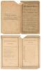 George Parr&rsquo;s &lsquo;All England Eleven in Australia and New Zealand&rsquo; 1863-64. The third England cricket tour overseas. &lsquo;Grand All England Match versus Twenty Two of Otago, 2nd to 4th February 1864&rsquo;. Very rare folding scorecard, printed by Mills, Dick & Co of D