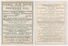 Gentlemen v. Players 1866 & 1868. Two early original scorecards for matches played at Kennington Oval, both with complete printed scores. One for the match 28th- 30th June 1866, Gentlemen won by 98 runs, a seventeen year old W.G. Grace taking 7/51 in the - 2