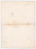 &lsquo;Lancashire versus Surrey. F. Reynolds Benefit Match&rsquo; 1870. Early original scorecard with complete printed and handwrittten scores in pencil for the match played at Old Trafford 26th- 28th May 1870. Surrey (103 & 95) lost to Lancashire (150 & 49/2) by eig - 2