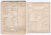 Gentlemen v. Players 1873 & 1875. Two early original scorecards for matches played at Kennington Oval. One, with incomplete printed and handwritten scores in pencil, is for the match played 3rd & 4th July 1873, the Gentlemen (330) beating the Players (106