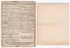 Gentlemen v. Players 1873 & 1875. Two early original scorecards for matches played at Kennington Oval. One, with incomplete printed and handwritten scores in pencil, is for the match played 3rd & 4th July 1873, the Gentlemen (330) beating the Players (106 - 2