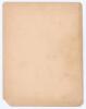 First Test Match in England. England v. Australia 1880. Early and rare original single sided scorecard for the match played at Kennington Oval, 6th- 8th September 1880. The scorecard with the players listed for the start of play and incomplete scores for - 2