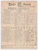 Australia tour to England 1886. &lsquo;Middlesex v. Australians&rsquo;. Early original scorecard with complete printed and handwritten scores in ink for the match played at Lord&rsquo;s 24th- 26th June 1886. Middlesex batted first reaching 259 (George Spillman 87, his high
