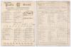 Gloucestershire C.C.C. 1889. Two early original scorecards with complete printed and handwritten scores in ink/ pencil. Matches are Middlesex v. Gloucestershire, Lord&rsquo;s, 3rd & 4th June 1889. Middlesex (237 & 140/3) beat Gloucestershire (79 & 297, W.G. Gra