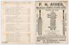 Gloucestershire C.C.C. 1889. Two early original scorecards with complete printed and handwritten scores in ink/ pencil. Matches are Middlesex v. Gloucestershire, Lord&rsquo;s, 3rd & 4th June 1889. Middlesex (237 & 140/3) beat Gloucestershire (79 & 297, W.G. Gra - 2