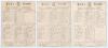 M.C.C. Club & Ground 1892. Three early scorecards for matches played at Lord&rsquo;s in 1892. v. Lancashire 9th & 10th May, M.C.C. (238 & 29/0) beat Lancashire 155 & 110) by ten wickets. W. Chatterton carried his bat with 109no for M.C.C. in their first innings