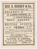 &lsquo;Gentlemen v. Players&rsquo; 1892. Early original scorecard for the match played at Kennington Oval 11th- 13th July 1982. Complete printed scores. Players scored 325 with Arthur Shrewsbury carrying his bat for 151no. In reply Gentlemen were bowled out for 182 a - 2