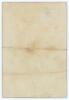 &lsquo;Grand Cricket Match at St. Columb. Quaife&rsquo;s England XI v St Columb & District&rsquo; (18) 1899. Small folding scorecard for the match played on Wednesday 20th September 1899. The England XI team included W. Chatterton (Derbyshire), A.A. Lilley, S. Santall, Jam - 3
