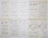 Essex C.C.C. 1906-1933. Nineteen original scorecards for Essex matches all played at Leyton with one exception. The eight earlier scorecards with complete printed scores. Matches are v. Yorkshire 28th- 30th June 1906, v. Lancashire 26th- 28th July 1906, v - 2